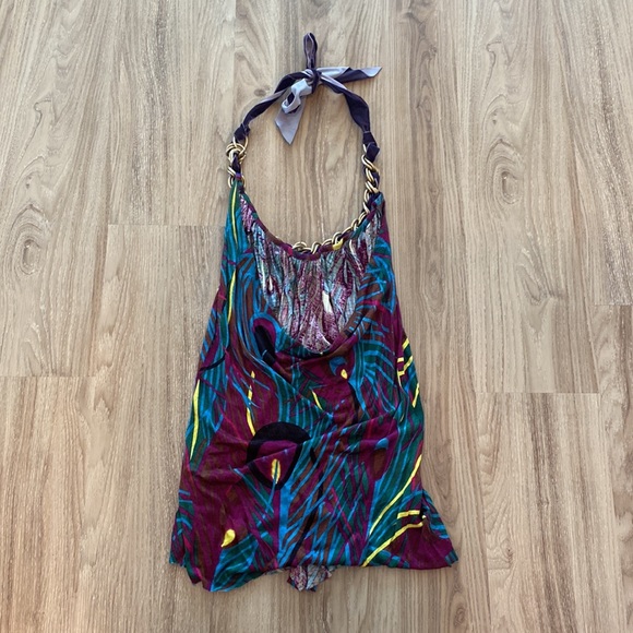 T-bags halter tank shirt top with chain XS shopbop - Picture 2 of 4
